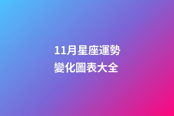 11月星座運勢變化圖表大全-第1張-星座運勢-玄機派