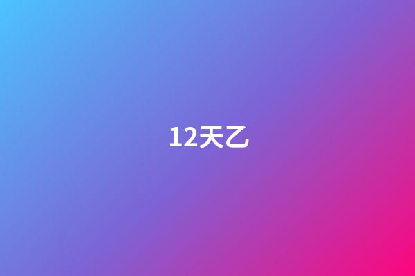 12.天乙