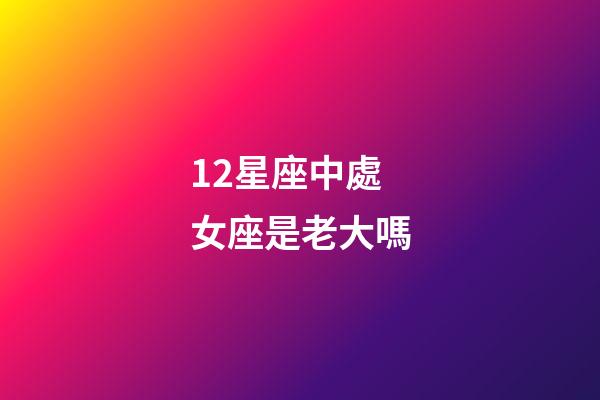 12星座中處女座是老大嗎-第1張-星座運勢-玄機派