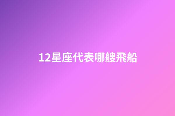12星座代表哪艘飛船