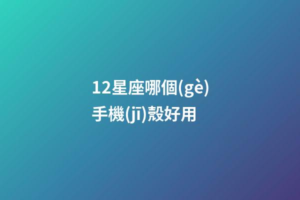 12星座哪個(gè)手機(jī)殼好用-第1張-星座運(yùn)勢(shì)-玄機(jī)派