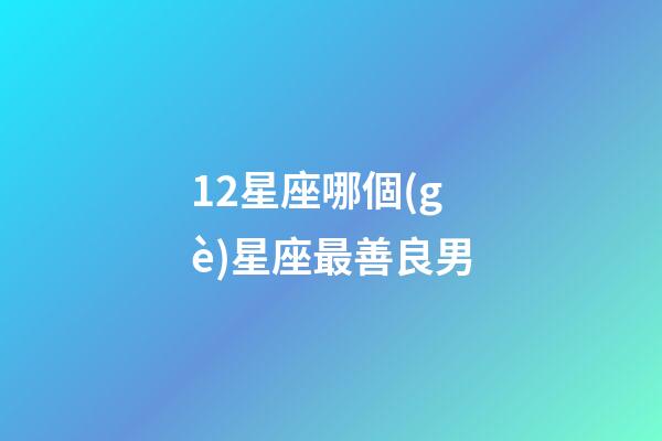 12星座哪個(gè)星座最善良男-第1張-星座運(yùn)勢(shì)-玄機(jī)派