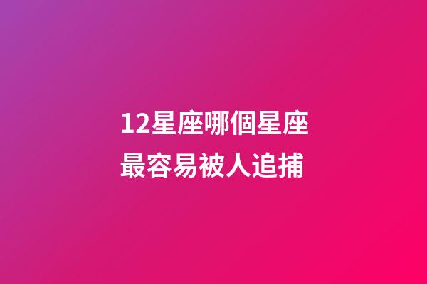 12星座哪個星座最容易被人追捕-第1張-星座運勢-玄機派