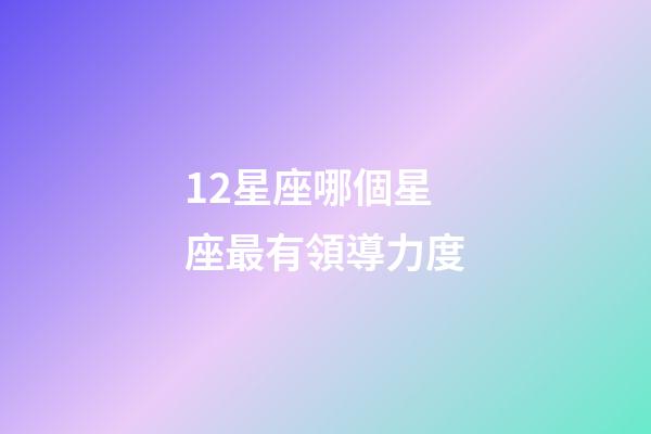 12星座哪個星座最有領導力度-第1張-星座運勢-玄機派