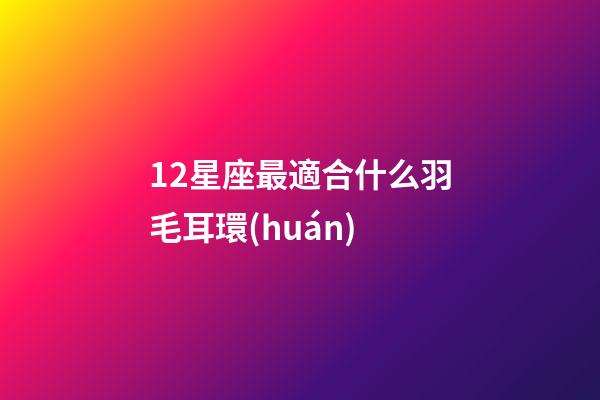 12星座最適合什么羽毛耳環(huán)-第1張-星座運(yùn)勢(shì)-玄機(jī)派