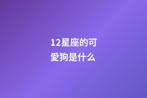 12星座的可愛狗是什么-第1張-星座運(yùn)勢-玄機(jī)派
