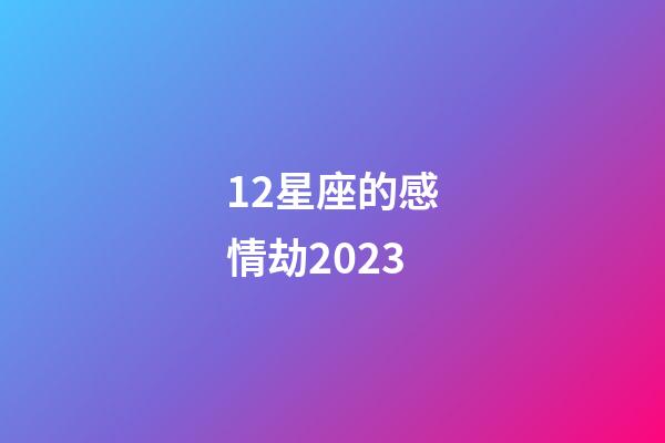 12星座的感情劫2023-第1張-星座運勢-玄機派