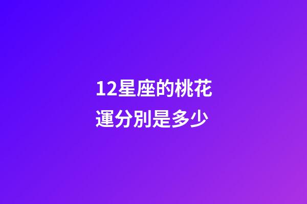 12星座的桃花運分別是多少-第1張-星座運勢-玄機派