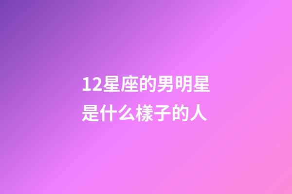 12星座的男明星是什么樣子的人-第1張-星座運(yùn)勢(shì)-玄機(jī)派