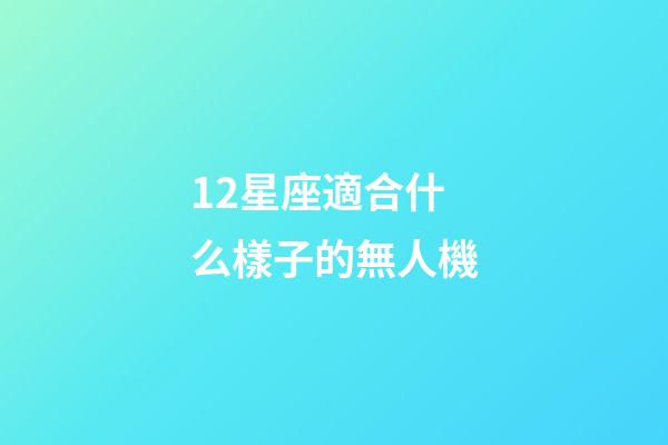 12星座適合什么樣子的無人機-第1張-星座運勢-玄機派