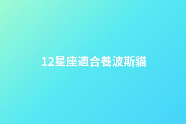12星座適合養波斯貓-第1張-星座運勢-玄機派