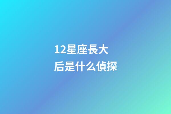 12星座長大后是什么偵探-第1張-星座運勢-玄機派