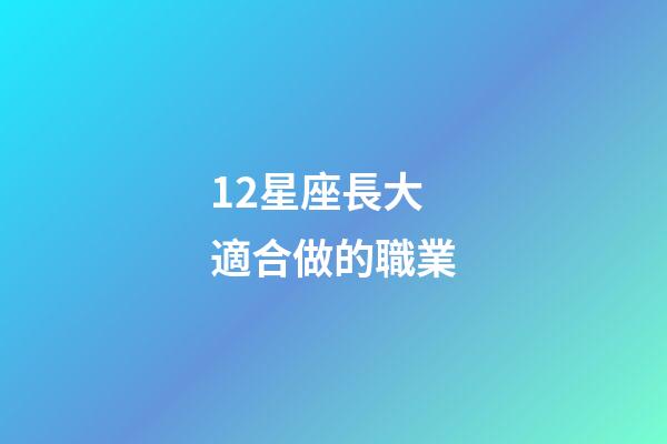 12星座長大適合做的職業-第1張-星座運勢-玄機派