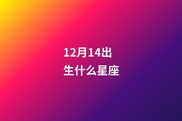 12月14出生什么星座-第1張-星座運勢-玄機派