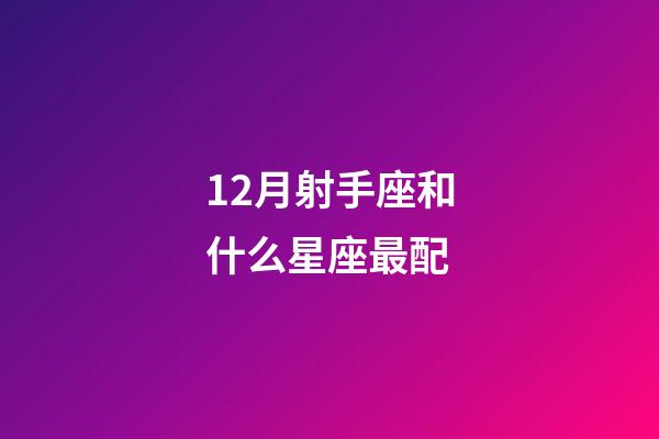 12月射手座和什么星座最配-第1張-星座運(yùn)勢-玄機(jī)派