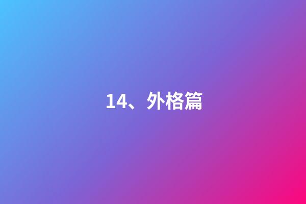 14、外格篇