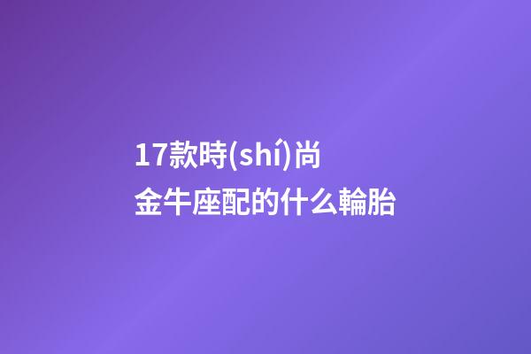 17款時(shí)尚金牛座配的什么輪胎