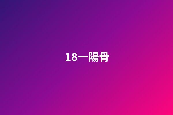 18.一陽骨