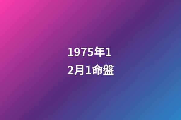 1975年12月1命盤(朱莉和皮特，這次真的離婚了!愛情的花開了，也要允許她敗落)-第1張-觀點-玄機派