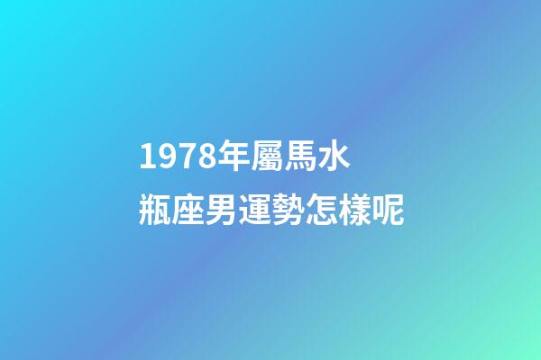 1978年屬馬水瓶座男運勢怎樣呢-第1張-星座運勢-玄機派