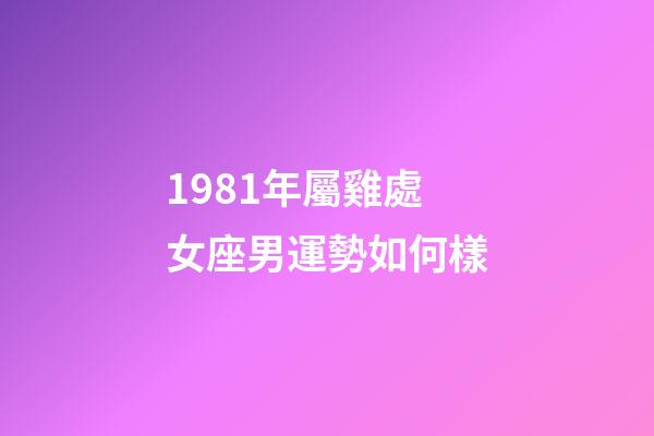 1981年屬雞處女座男運勢如何樣-第1張-星座運勢-玄機派
