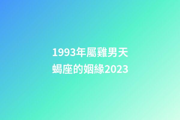 1993年屬雞男天蝎座的姻緣2023-第1張-星座運勢-玄機派
