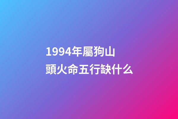 1994年屬狗山頭火命五行缺什么(生肖狗：2017犯太歲，善于規避也能有所作為)-第1張-觀點-玄機派