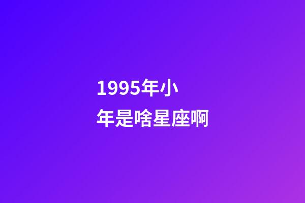 1995年小年是啥星座啊