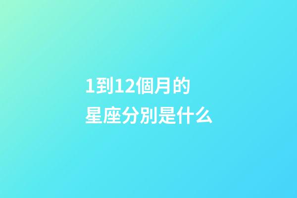 1到12個月的星座分別是什么-第1張-星座運勢-玄機派