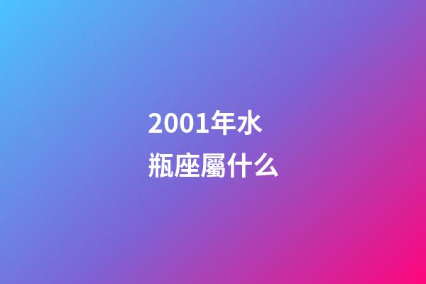 2001年水瓶座屬什么-第1張-星座運勢-玄機派