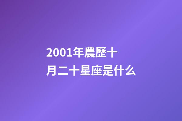 2001年農歷十月二十星座是什么-第1張-星座運勢-玄機派