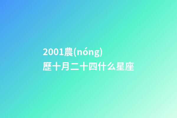 2001農(nóng)歷十月二十四什么星座-第1張-星座運勢-玄機派
