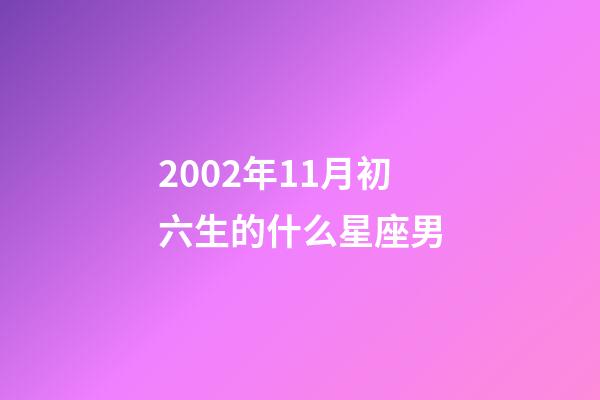 2002年11月初六生的什么星座男-第1張-星座運勢-玄機派