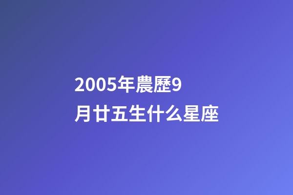 2005年農歷9月廿五生什么星座-第1張-星座運勢-玄機派