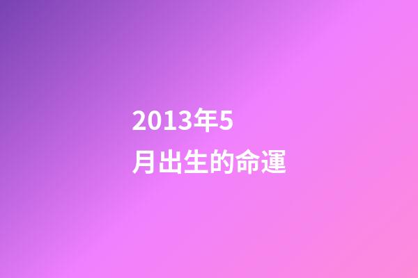 2013年5月出生的命運(5月出生的人會有什么樣的性格？這些愛豆來告訴你!)-第1張-觀點-玄機派