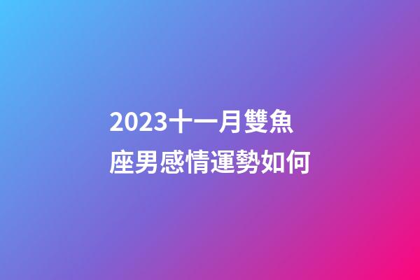 2023十一月雙魚座男感情運勢如何-第1張-星座運勢-玄機派