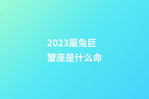 2023屬兔巨蟹座是什么命-第1張-星座運勢-玄機派