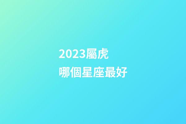 2023屬虎哪個星座最好-第1張-星座運勢-玄機派