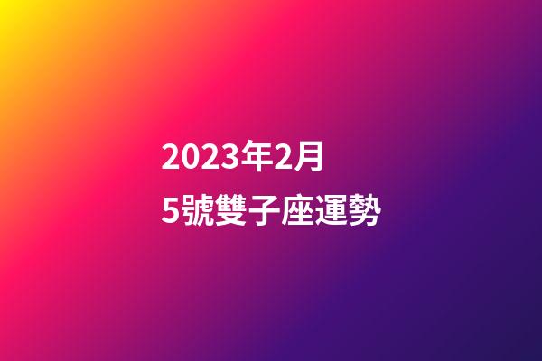 2023年2月5號雙子座運勢-第1張-星座運勢-玄機派