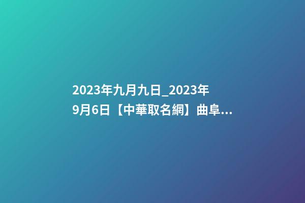 2023年九月九日_2023年9月6日【中華取名網】曲阜市XXX商貿有限公司簽約-第1張-公司起名-玄機派