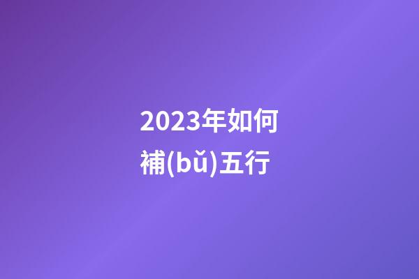 2023年如何補(bǔ)五行