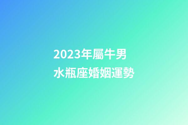 2023年屬牛男水瓶座婚姻運勢-第1張-星座運勢-玄機派