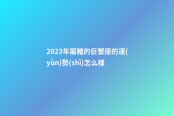 2023年屬豬的巨蟹座的運(yùn)勢(shì)怎么樣-第1張-星座運(yùn)勢(shì)-玄機(jī)派