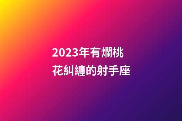 2023年有爛桃花糾纏的射手座-第1張-星座運勢-玄機派