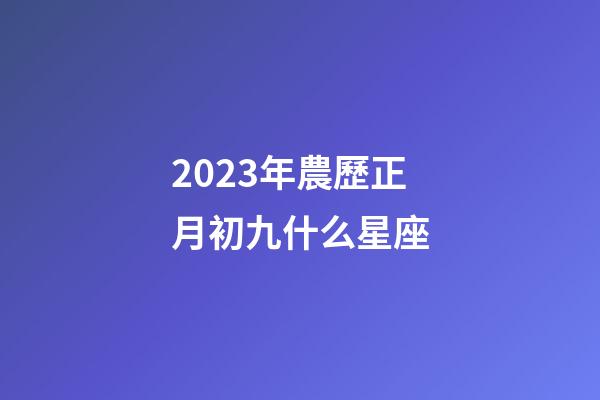 2023年農歷正月初九什么星座-第1張-星座運勢-玄機派