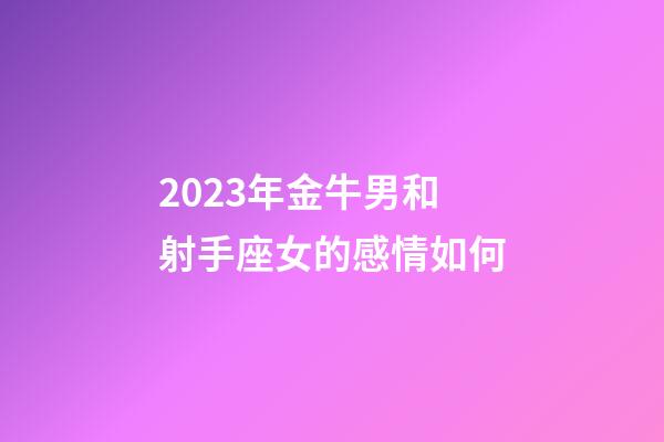 2023年金牛男和射手座女的感情如何-第1張-星座運勢-玄機派