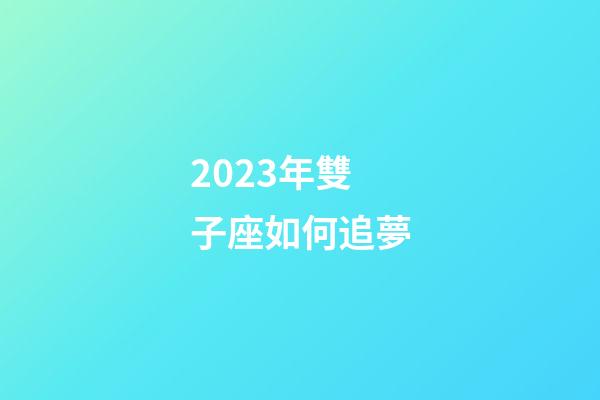2023年雙子座如何追夢-第1張-星座運勢-玄機派