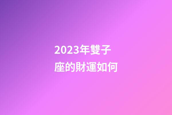2023年雙子座的財運如何-第1張-星座運勢-玄機派