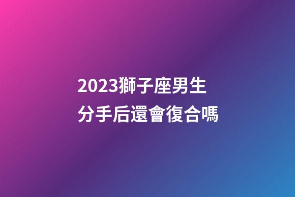 2023獅子座男生分手后還會復合嗎-第1張-星座運勢-玄機派