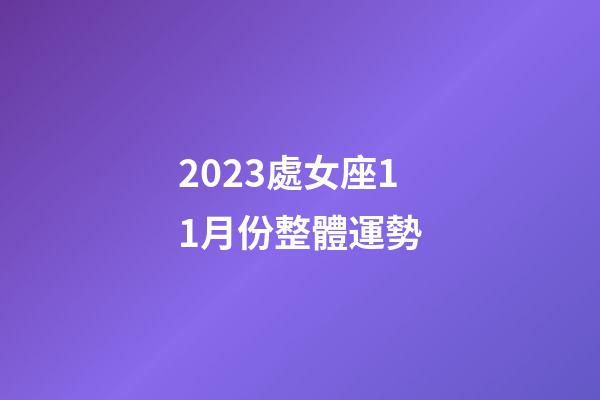 2023處女座11月份整體運勢-第1張-星座運勢-玄機派